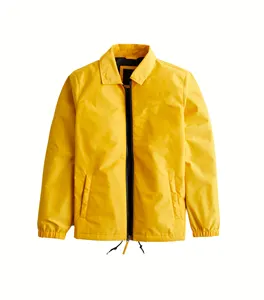 Unisex Nylon Windjack Jassen Met Rits Mannen Waterdichte Bomber Jassen Aangepaste Volledige Rits Up Coach Jas