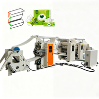 Máquina Comercial de Alta Velocidad para Plegado en M de Toallas de Mano, Laminadora de Pegamento, Plegadora de Papel Tisú, Máquina Procesadora de Papel Tisú Plegado en C para el Mercado de EAU