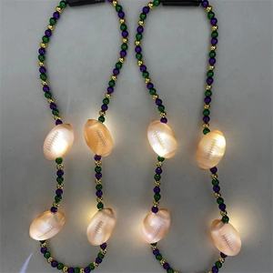 Vente <span class=keywords><strong>en</strong></span> gros adulte coloré collier de perles de mardi gras lumineux à LED pour la fête à l'occasion du nouvel an chinois Halloween Thanksgiving - Product Image 4