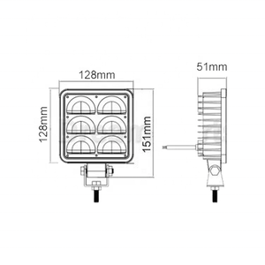 Sistema de Iluminación de Seguridad de Arco de Alta Luminosidad de 18 W, Haz de Luz Halo de 5 Pulgadas para Montacargas con Temperatura de Color de 6000 K, Mayor Visibilidad en el Área de Trabajo - Product Image 6
