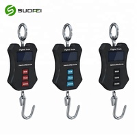 Balance numérique suspendue SF910 50-200 kg avec crochet en acier inoxydable, boîtier ABS, Bluetooth en option, balance à crochet portable, industrielle OEM ODM