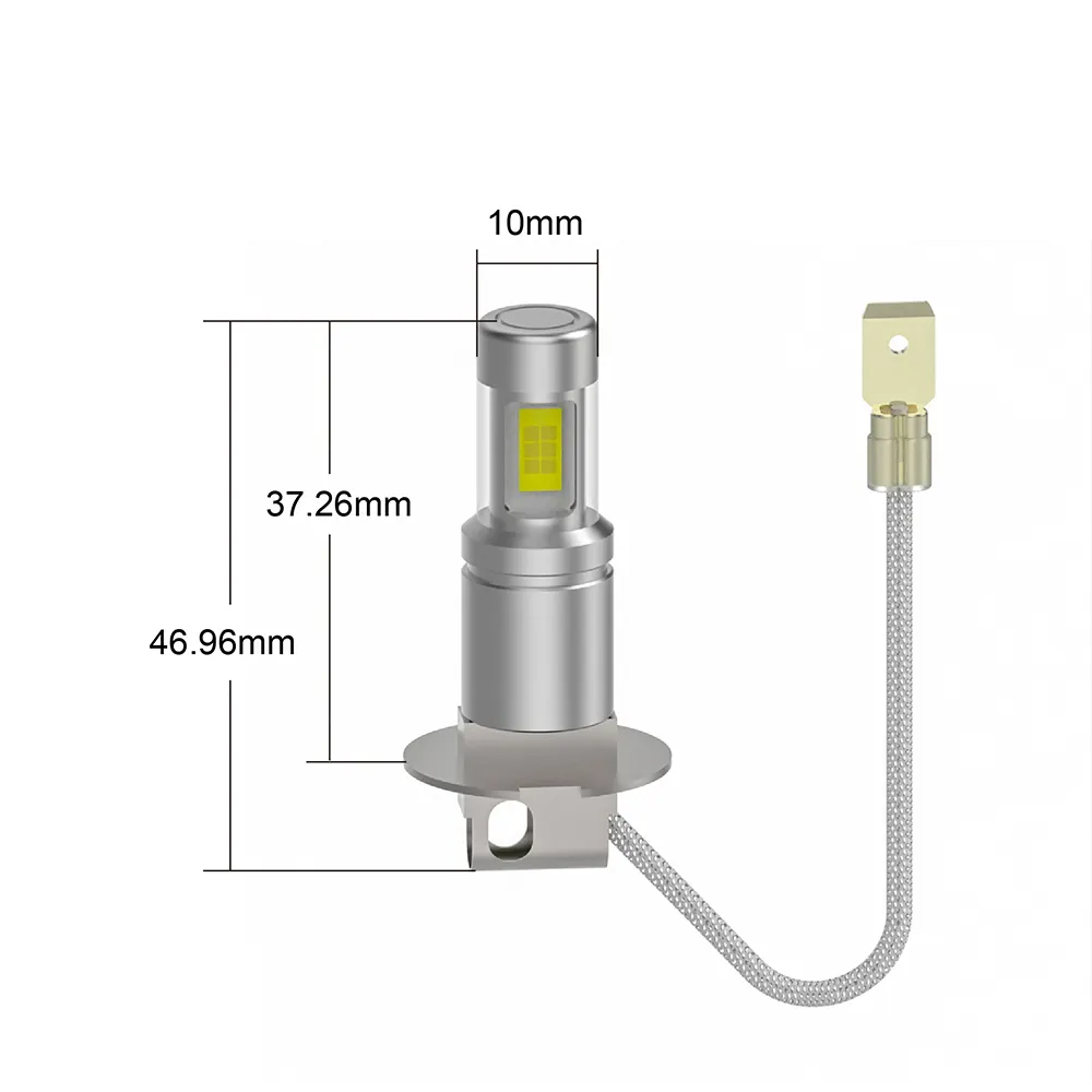 Pabrik OEM ODM H1 lampu kabut LED H3 1:1 desain Ukuran 80W Canbus Mini ukuran bohlam Led otomatis H4 H7 H11 880 881 PSX26 bombilla anjing LED