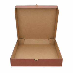 Emballages à pizza écologiques en carton ondulé brun, avec logo personnalisé, conteneurs alimentaires en kraft de taille personnalisée pour la livraison aux restaurants - Product Image 2