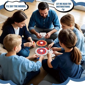 Gioco da Tavolo Familiare in Plastica ad Alta Velocità, Gara di Parole con Timer, Giocattoli Educativi per l'Apprendimento - Product Image 3