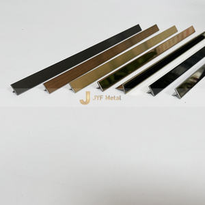 EX462 Modern <b>Tile</b> <b>Accessories</b> Custom Stainless Steel T Shape Decorative Line for Wall Decoration - Product Image 1