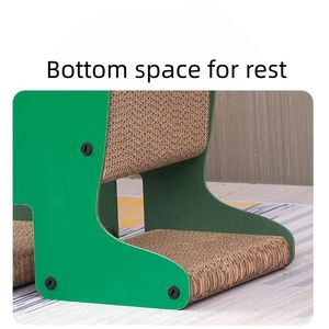 Pet Cat Scratching Board Double-sided Splicing Wavy <b>Pattern</b> Multi-layer Corrugated <b>Paper</b> Cactus Cat Scratcher - Product Image 5