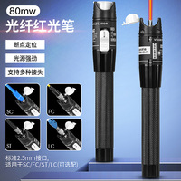 Stylo de lumière rouge de fibre optique, type localisateur visuel de défaut de stylo de la source de lumière rouge 1-80MW