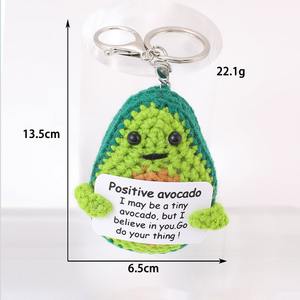 Positif mignon pomme <span class=keywords><strong>de</strong></span> terre maison chambre décor Mini fait à la main en peluche ornement tricot <span class=keywords><strong>laine</strong></span> fil poupée cadeaux d'anniversaire sac pendentif - Product Image 4
