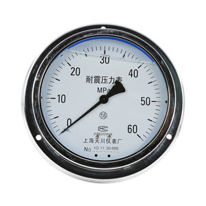 Manomètre axial résistant aux chocs YN-150ZT 150 mm M201.5 pour la mesure de la pression hydraulique de l'eau - Product Image 3