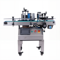 Machine d'étiquetage automatique de bureau haute précision pour les lignes de petites séries, étiquetage enveloppant et multi-faces pour bouteilles et bocaux