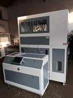 Machine de remplissage semi-automatique multi-matériaux pour particules d'EPS, duvet et fibres, destinée à l'industrie automobile et aux oreillers