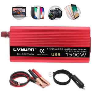 Convertisseur de courant automobile <span class=keywords><strong>Lvyuan</strong></span> <span class=keywords><strong>500W</strong></span> 1000W 12V 24V vers 110V 220V AC avec 2 ports USB et alarmes intelligentes - Product Image 6