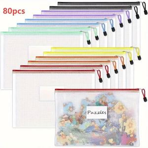 Custom Thickened Waterproof <b>A4</b>/A6 PVC Clear Mesh Book <b>File</b> Bag Document Pouch Receipt Storage Stationery Organizer School Office - Product Image 2