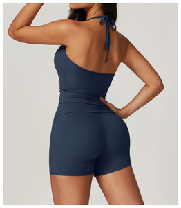 FANCO Nude Lulu Buttery Soft Align Yoga Backless <strong>Vest</strong> Push up Tank Top Fitness Yoga Crop Top <strong>Longline</strong> Sports Yoga Lulu Bra - Product Image 2