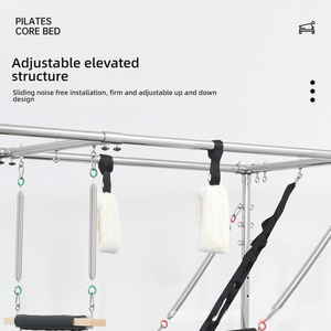 Pilates Offizielles Equipment MQ00028 Langlebiges Weißes Ahorn Klassisches Erhöhtes Flachbett Cadillac Trainingsgerät für Pilates-Studios - Product Image 3