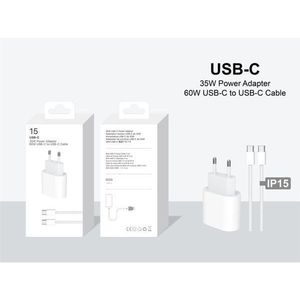 USB-C 35W Power <b>Adapter</b> With 60W USB-C to USB-C Cable 1M - Product Image 3