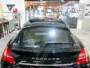 ポルシェパナメーラ9702010-2013用<span class=keywords><strong>Ta</strong></span>スタイルカーボンファイバールーフスポイラー - Product Image 4