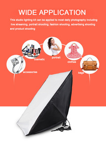 Lámpara Softbox Accesorios para estudio fotográfico Fotografía <span class=keywords><strong>Kit</strong></span> de iluminación Youtube Live - Product Image 6