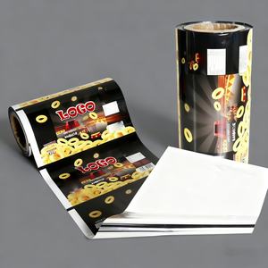 Rollo de Película de Embalaje Flexible Laminada de Grado Alimenticio, Impresa Personalizada, BOPP, PET, PA, VMPET, AL, PE, CPP, Bolsa de Plástico - Product Image 1