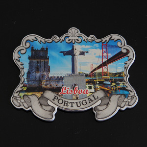 Aimant de réfrigérateur en feuille gaufrée <span class=keywords><strong>souvenir</strong></span> touristique de <span class=keywords><strong>Lisbonne</strong></span> Portugal au design personnalisé en gros - Product Image 2