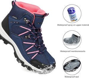 LARGERED Scarponcini da <span class=keywords><strong>Trekking</strong></span> Impermeabili Leggeri da <span class=keywords><strong>Donna</strong></span>, Scarpe da Esterno Traspiranti Antiscivolo Invernali, Taglie EU 37-42 - Product Image 6