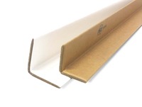 Protection d'angle en papier blanc pour l'emballage et l'affichage en magasin