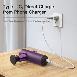 ปืนนวดขนาดเล็กแบบปรับแต่งได้คุณภาพสูง2000มิลลิแอมป์2900r แบตเตอรี่/นาทีมอเตอร์ปืนนวดขนาดเล็กพร้อมหัวเปลี่ยนได้4หัว - Product Image 4