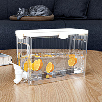 Distributeur de boissons pour réfrigérateur avec robinet Distributeur d'eau étanche Conteneur à jus de boisson Limonade Lait Boisson froide pour fête