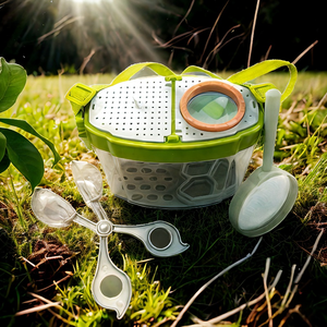 Jouets éducatifs de plein air pour enfants loupe insecte attrapant la boîte d'observation transparente pour élever le ver à soie - Product Image 2