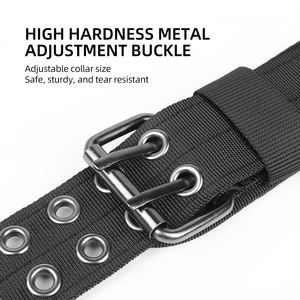 <span class=keywords><strong>Collar</strong></span> de Nailon Resistente para Perro con Asa, Collares Tácticos para Perro con Hebilla de Metal y Anillo en D, Hebilla de Pasador, <span class=keywords><strong>Collar</strong></span> de Nailon Grueso Ajustable - Product Image 5