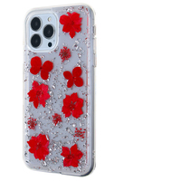Coque de téléphone transparente personnalisée avec motif floral pour la série iPhone, logo OEM, vente en gros