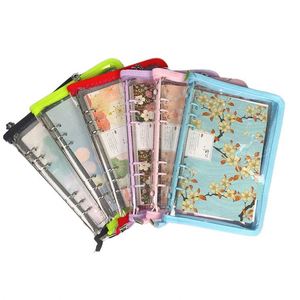 กระเป๋าสตางค์ทรงซองจดหมายมีซิปมีห่วง A6 A5ทำจาก PVC ใสมีซิป6ห่วง - Product Image 1