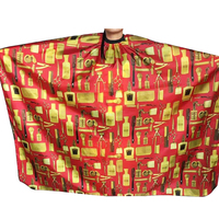 Capuchon de cheveux en tissu doux à séchage rapide avec logo personnalisé Cape de coupe en nylon Fournitures pour coiffeur Accessoires Capes de salon de coiffure