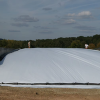 Film de silo à ensilage en plastique LDPE en gros / couvertures de silo à ensilage / bâche en plastique noir et blanc en Amérique du Nord et en Australie