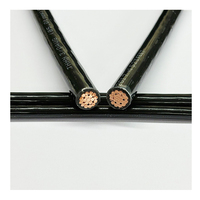 THHN/THWN Cable de cobre aislado de PVC con revestimiento de nailon 1 ~ 20AWG Cable multi subterráneo cable de alimentación de cobre eléctrico