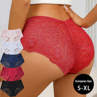 Vente Chaude Lingerie Femme Sexy Entièrement en Dentelle Taille Mi-Haute Respirante Culottes pour Femme Vente en Gros Personnalisée Grande Taille Usine de Lingerie