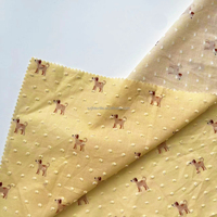 Tissu 100% coton tissé, motif de dessin animé mignon, impression numérique personnalisée, directement de l'usine, MOQ 1m