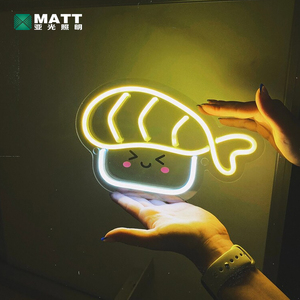 Letrero de Neón Personalizado con Diseño de <span class=keywords><strong>Sushi</strong></span>, Letrero Luminoso LED para Restaurante de Comida Japonesa, Letrero Abierto para Decoración de Pared de Habitación - Product Image 5