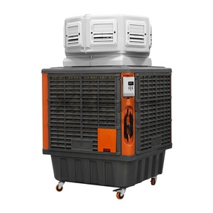 Enfriador de <span class=keywords><strong>Aire</strong></span>, <span class=keywords><strong>Aire</strong></span> <span class=keywords><strong>Acondicionado</strong></span> de 24V, Enfriador Evaporativo Portátil Fuera de la Red para Patio, Garaje, Taller, Bajas Emisiones de Carbono - Product Image 1