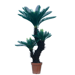 ต้นสาคูเทียมเทียมสำหรับตกแต่งในร่มความสูง131ซม. 66ใบต้นปาล์มบอนไซไซไซไซคุณภาพสูง - Product Image 1