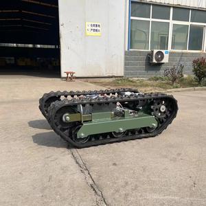 Telaio Cingolato Elettrico Sottocarro Crawler Radiocomandato Carro Armato con Binari in Metallo e Controller - Product Image 2