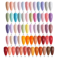 Vernis Gel Professionnel TPO HEMA Free 60 Couleurs Marque Privée Haute Pigmentation Soak Off UV LED Fournitures Professionnelles pour Ongles