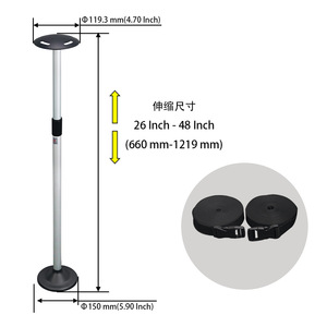 Postes de Soporte Marinos, Cubiertas para Yates y Lanchas, Lonas Impermeables de 26-48 Pulgadas y Soportes para Tiendas de Campaña - Product Image 3