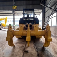 Bulldozer sur chenilles Shantui SD22 d'occasion haute performance, 22 tonnes, moteur et boîte de vitesses, modèle 2023, puissance 175 kW, capacité de bulldozing 6,5 m