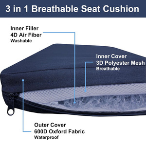 Mềm Thêm Dày Đệm Di Động Không Thấm Nước Thuyền Canoe Kayak Các Sự Kiện Ngoài Trời Sử Dụng Không Thấm Nước 100Polyester Sân Vận Động Ghế Đệm - Product Image 4