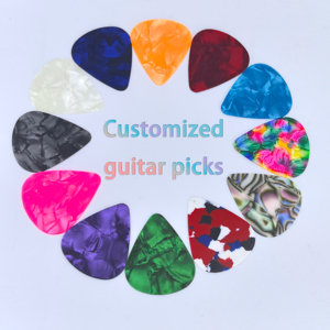 Vente en gros de celluloïd bon marché 0.46-0.71- 0.96mm. Fabriqué en matériau celluloïd en plastique celluloïd médiators pour guitare Plectre durable et lisse - Product Image 5