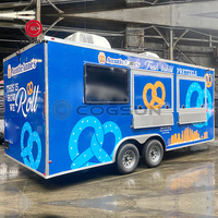 Remorques de Concession à Hot-Dogs Place de Rue, Cuisine Mobile Entièrement Équipée, Camion Rapide à Manger Mobile