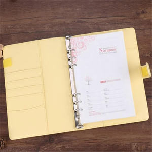 Agenda de Trabajo con Espiral, Planificador de Negocios, Carpeta de Presupuesto, Color Macaron, Cubierta de Cuero PU, A5 A6 - Product Image 3