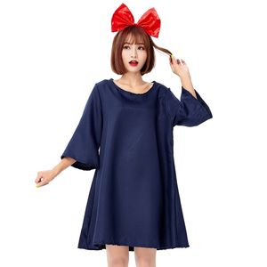 Anime Little Witch Errand Girl Kiki <span class=keywords><strong>disfraz</strong></span> traje americano señoras Halloween Cosplay disfraces Magic Fairy Stage Show disfraces - Product Image 1