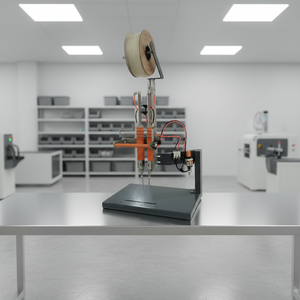 Distributeur de pinces élastiques semi-automatique pneumatique industriel en métal haute vitesse pour emballage de cartons, bois et jouets - Product Image 1